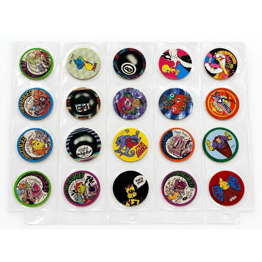 Vintage 1994 Slammer Whammers POG Milk Caps Lot 20 Imperial Limited Edition